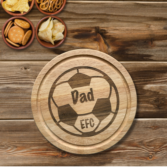 Personalised Wooden Football Chopping Board